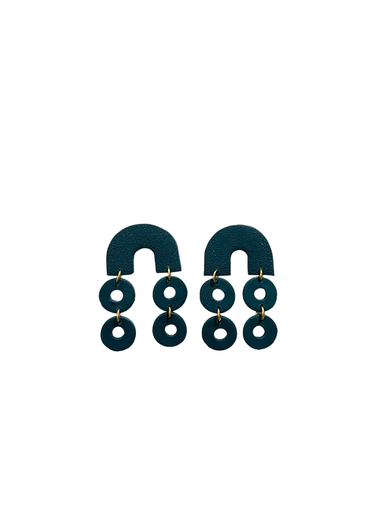 CONLOQUE- Arco (Teal) Earrings