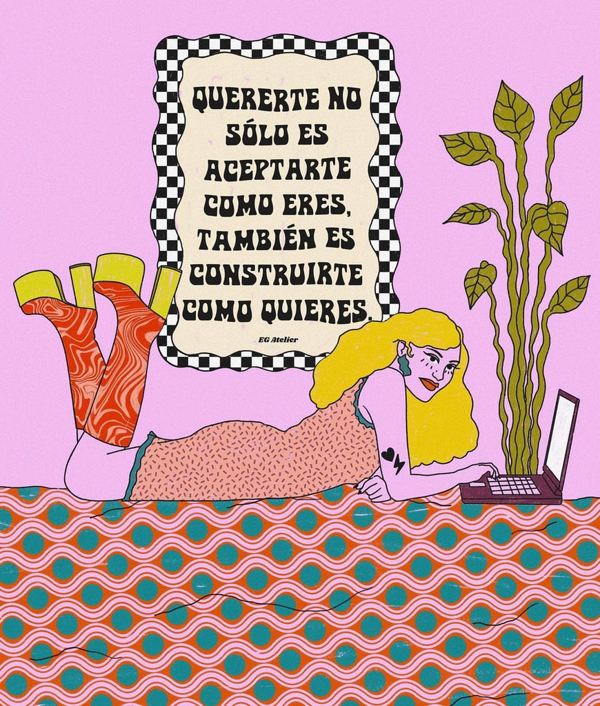 EG ATELIER- 8.5" x 11" Art Print- Amarme es Construirme