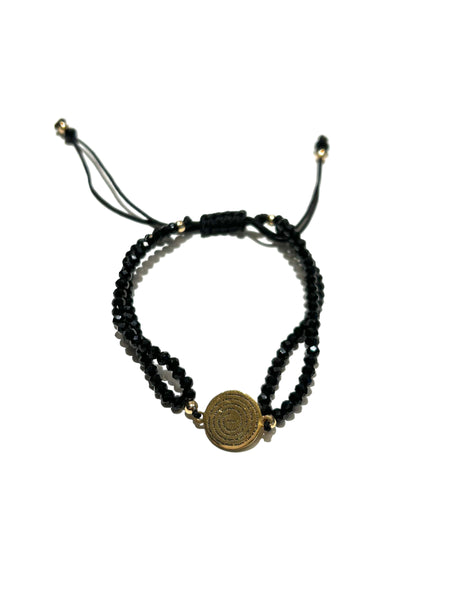 E-HC DESIGNS- Double Crystals with Pendant Bracelet (more colors and pendants available)8