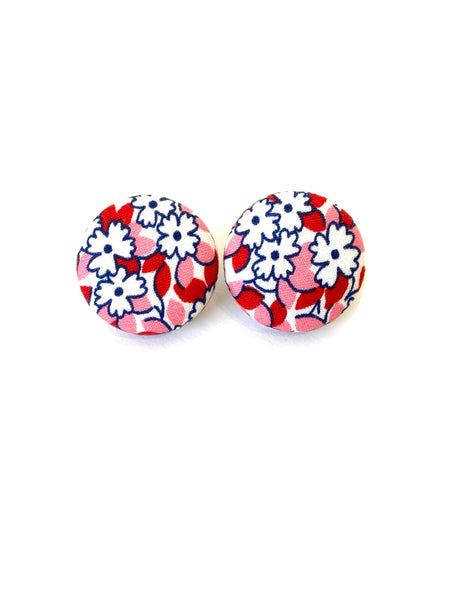 BOTÓN DE AZÚCAR - Medium Studs - Coral Flowers