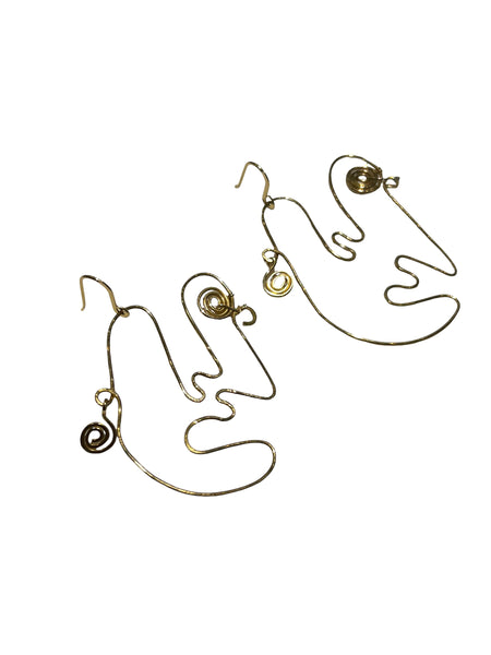 NIS Designs- Abstract Face Earrings