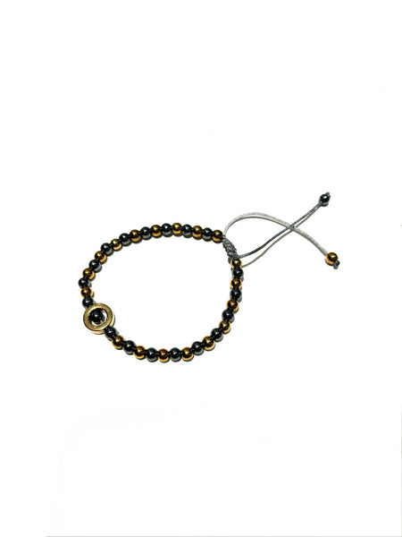 E-HC DESIGNS- Hematite Adjustable Bracelet