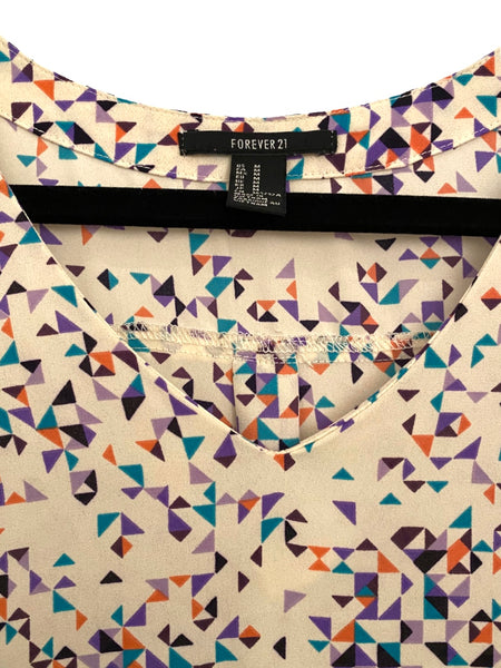 THRIFT- Mixed Triangle Print Top (Medium)