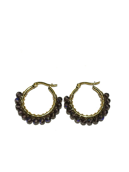 HC DESIGNS- Small Golden Hoops - 1 1/8 inches