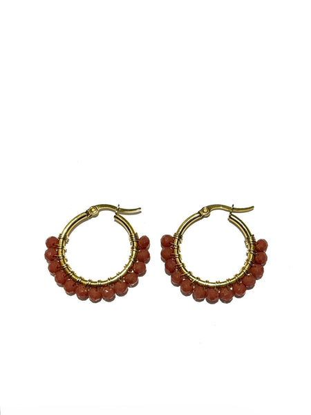 HC DESIGNS- Small Golden Hoops - 1 1/8 inches