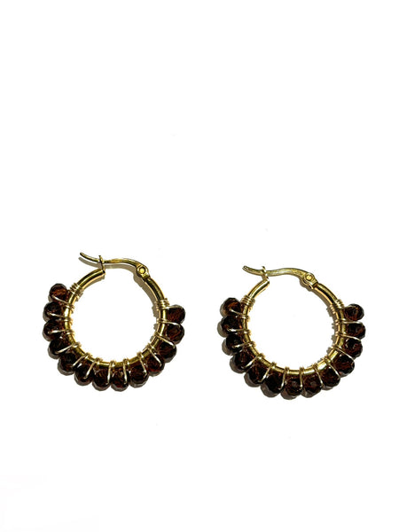 HC DESIGNS- Small Golden Hoops - 1 1/8 inches