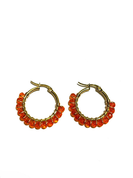 HC DESIGNS- Small Golden Hoops - 1 1/8 inches