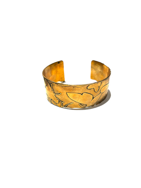 MONIQUE MICHELE- Acid Etched Brass Wide Cuff I - Insects