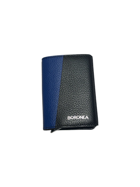 BORONEA - Slim Wallet - Black and Blue