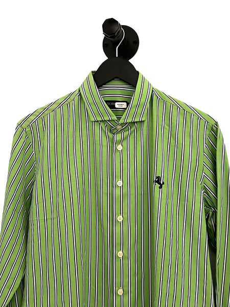 BORONEA- Green Stripe Long Sleeve- Medium