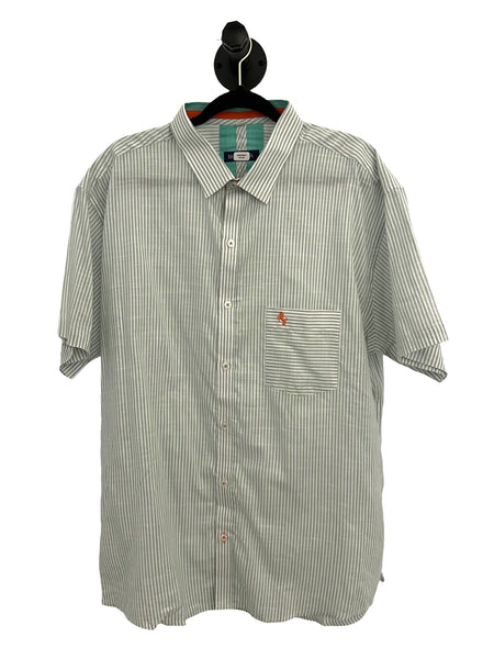 BORONEA- Green Stripes Short Sleeve