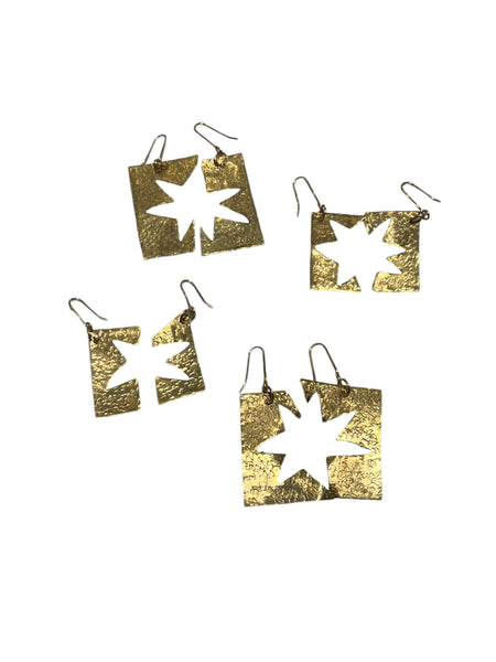 NIS Designs- Hollow Stars Earrings