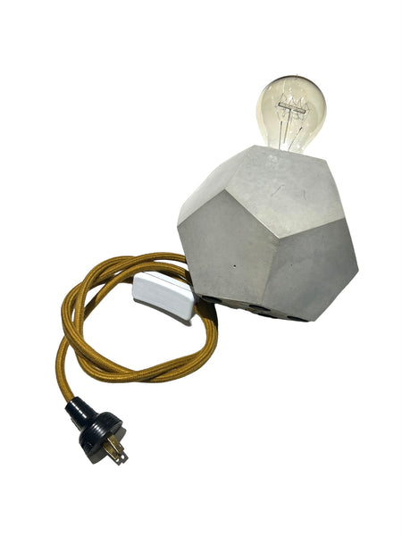 DEKOKRETE - Dodecahedron Concrete Lamp