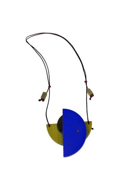 MIND BLOWING PROJECT- Geo Adjustable Necklace - Blue and Green