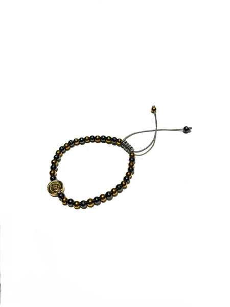 E-HC DESIGNS- Hematite Adjustable Bracelet