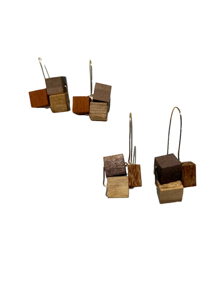 MADERAS ÁNGULO- Cubo Earrings (more colors available)