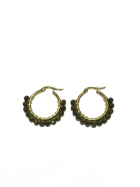 HC DESIGNS- Small Golden Hoops - 1 1/8 inches