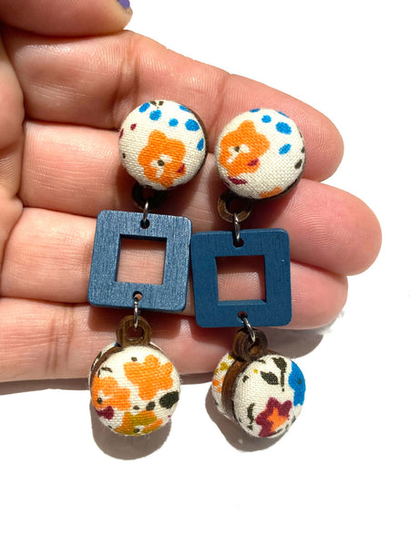 BOTÓN DE AZÚCAR - Ventana Earrings- Small- First Flowers