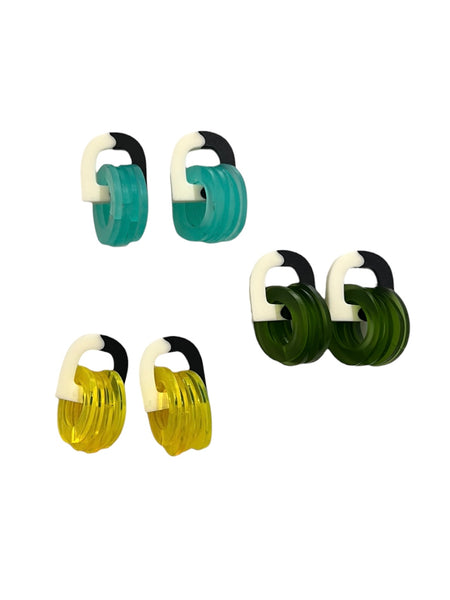 FORASTERA - Mini Curva Earrings (more colors available)