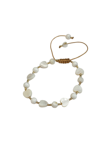 E-HC DESIGNS- Flat Pearls Adjustable Bracelet (different styles available)