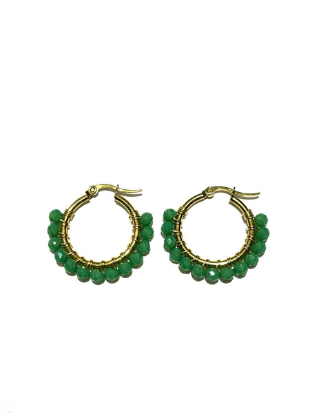 HC DESIGNS- Small Golden Hoops - 1 1/8 inches