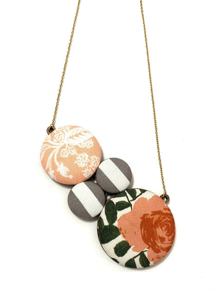 BOTÓN DE AZÚCAR - Barra Necklace- Sweet Roses