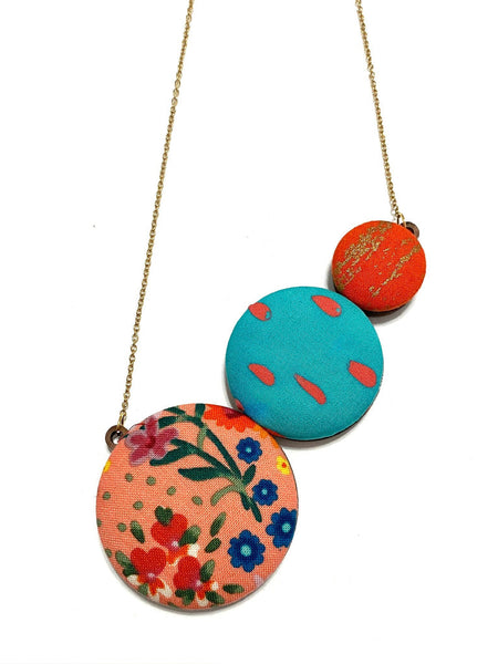 Paleta Necklace- Raindrops on Flowers