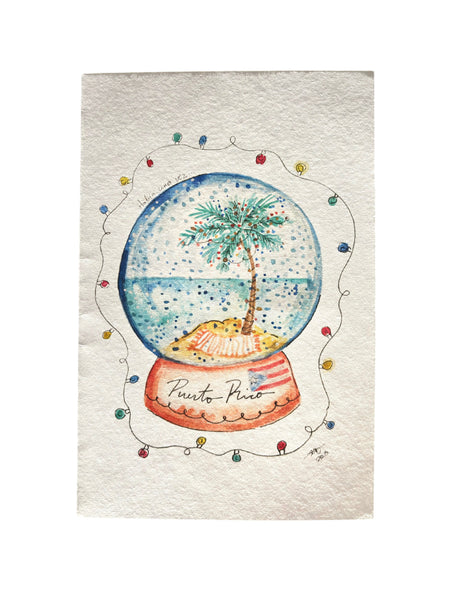 HABÍA UNA VEZ- Greeting Card - PR Snow Globe