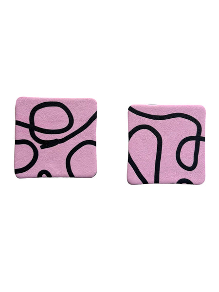 CROMATICA - Lavender Squares - Earrings