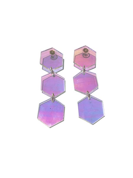 M3 BY MÓNICA - Hexagon Earrings