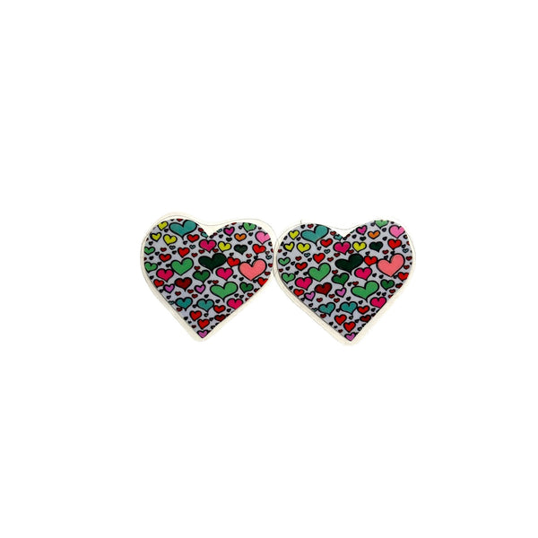 PÚRPURA- Mini Studs- Heart of Hearts