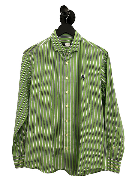 BORONEA- Green Stripe Long Sleeve- Medium