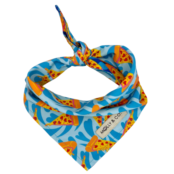 MOLLY & CO- Reversible Dog Bandana- Pizza Lover