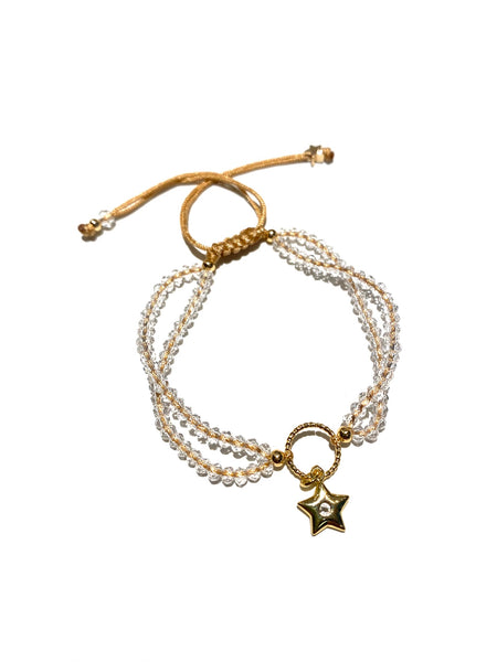 E-HC DESIGNS- Double Crystals with Pendant Bracelet (more colors and pendants available)8