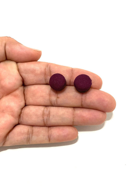 Small Studs- Burgundy