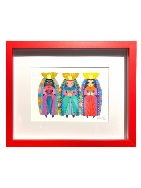 NÍVEA ORTÍZ - GIGLEÉ - Reinas Magas Funky - 5 x 7 Framed Print 03