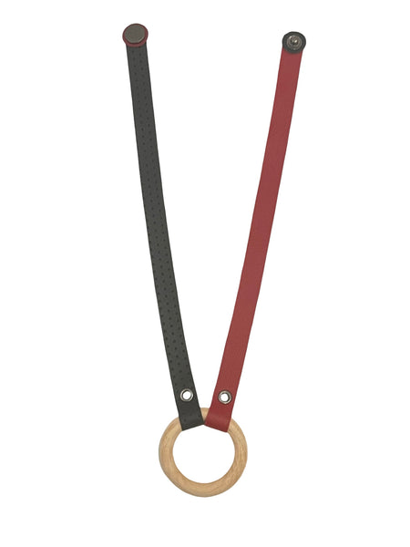 INÉDITO - Black /Red - Wood Ring Necklaces