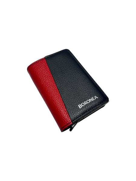 BORONEA - Slim Wallet - Blue and Red