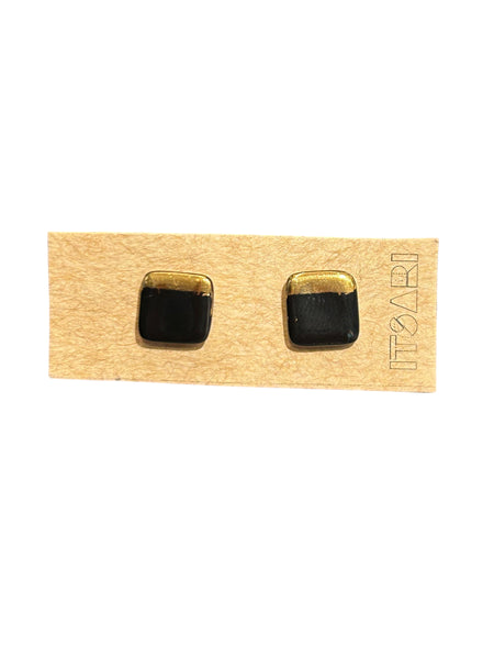 ITSARI- 22k Detail Studs - Square (more colors available)