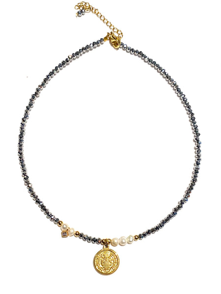 E-HC DESIGNS- San benito Crystal Choker Necklace