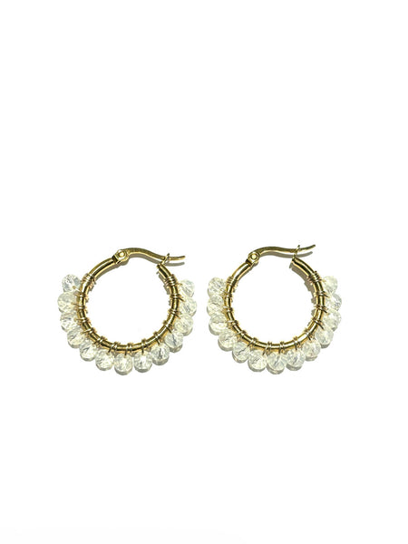 HC DESIGNS- Small Golden Hoops - 1 1/8 inches