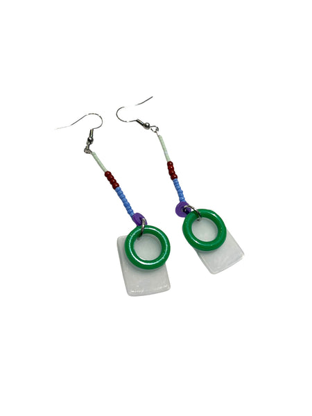 CONTRASTE- Small Beaded Earrings - 2