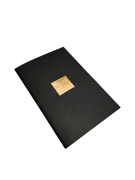 JUST B CUZ- Slim Notebook - Black and Square