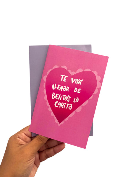 SAJORÍ - Te Voa' Llenar De Besitos La Carita - Greeting Card