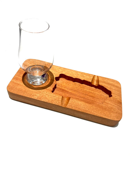 TRENCHE - Ashtray - PR Coaster Whiskey Glass Tray and Cigar Holder