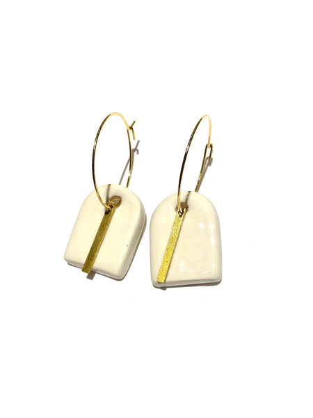 ITSARI - Dangle Earrings - Arched with Line and Hoop