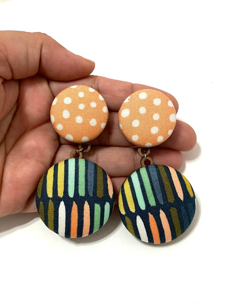 BOTÓN DE AZÚCAR - Double Earrings- Pastels