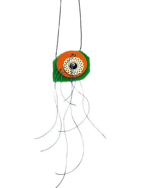 MIND BLOWING PROJECT- Catarsis Necklace - Green Orange