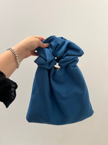 MOTA - Handmade Bag- Scrunchie Bag Blue