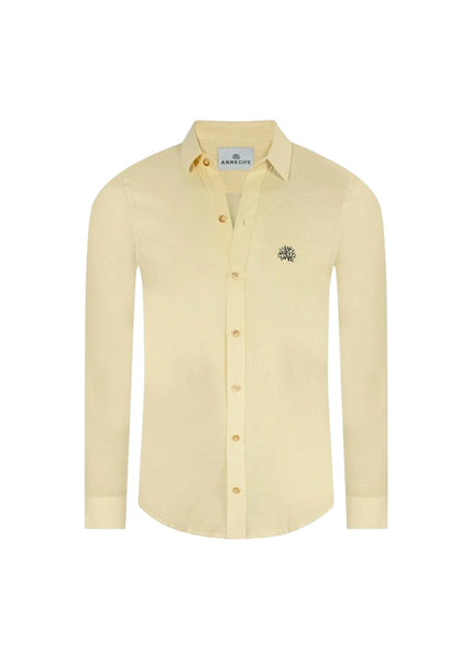 ARRECIFE - Yellow Linen Long Sleeve Shirt